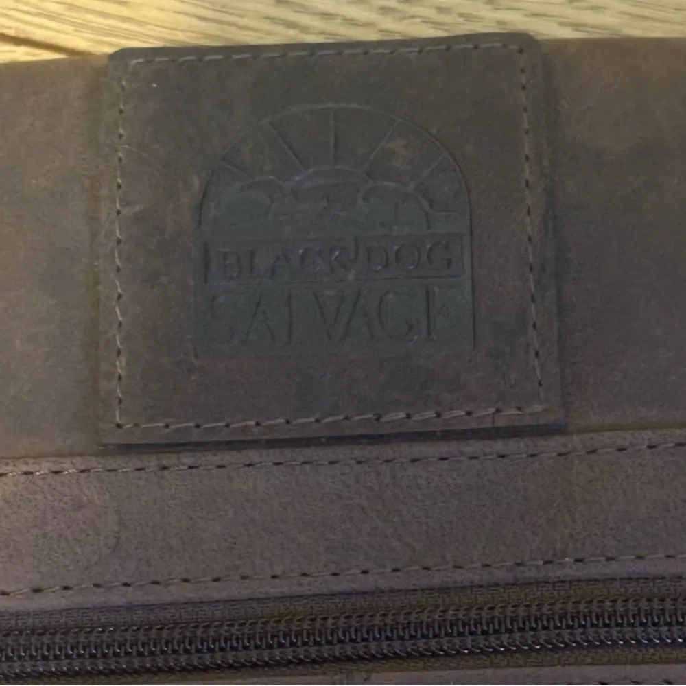 BlackDog Salvage- Brown Leather Crossbody Bag